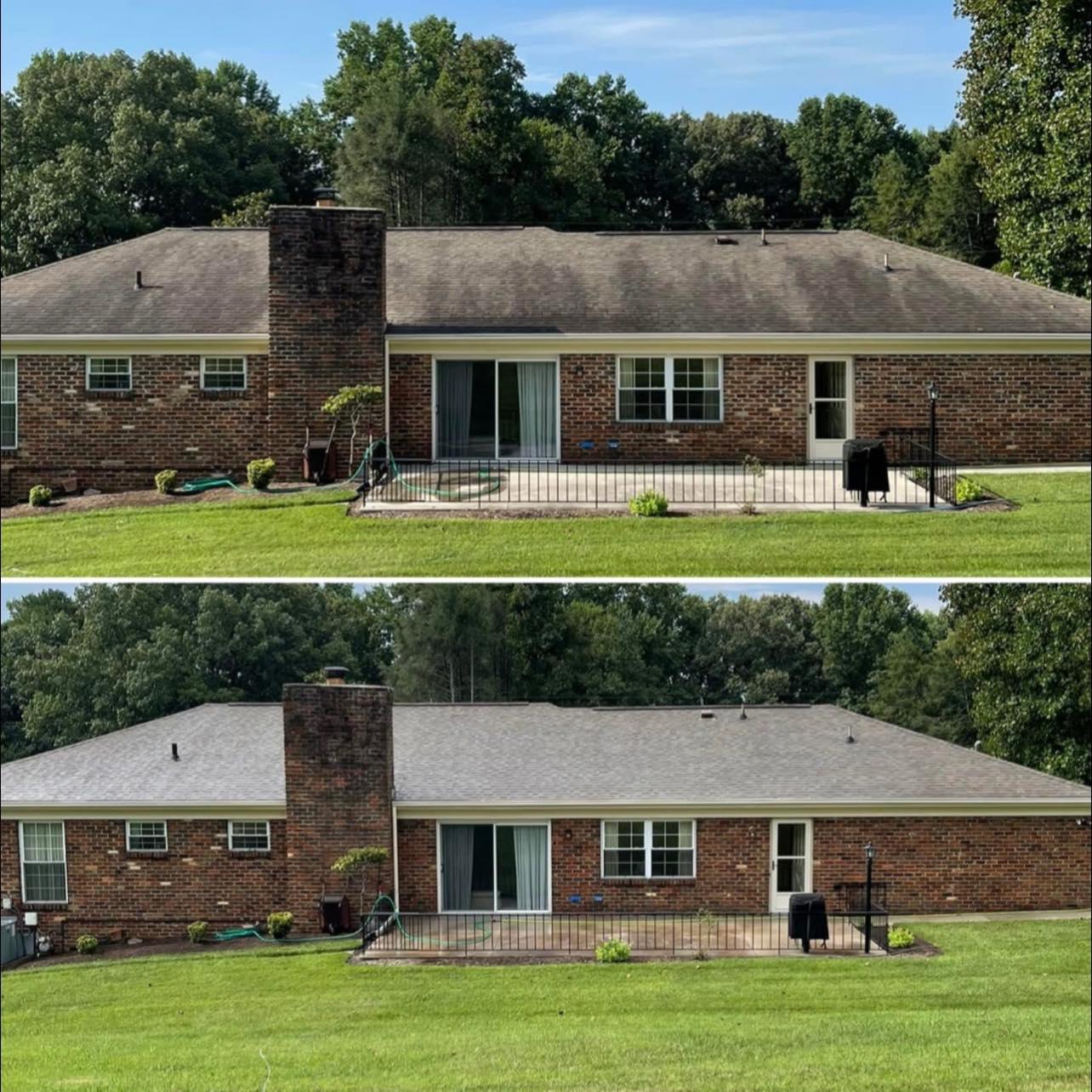 Another Top Quality and Restorative Roof Soft Washing Project in Halls, TN