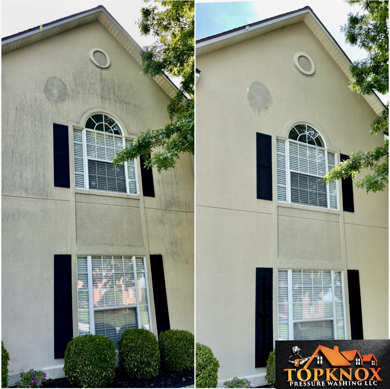 Stucco House Washing Project Completed in Knoxville, TN
