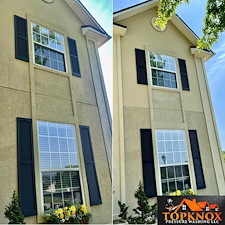Stucco-House-Washing-Project-Completed-in-Knoxville-TN 0